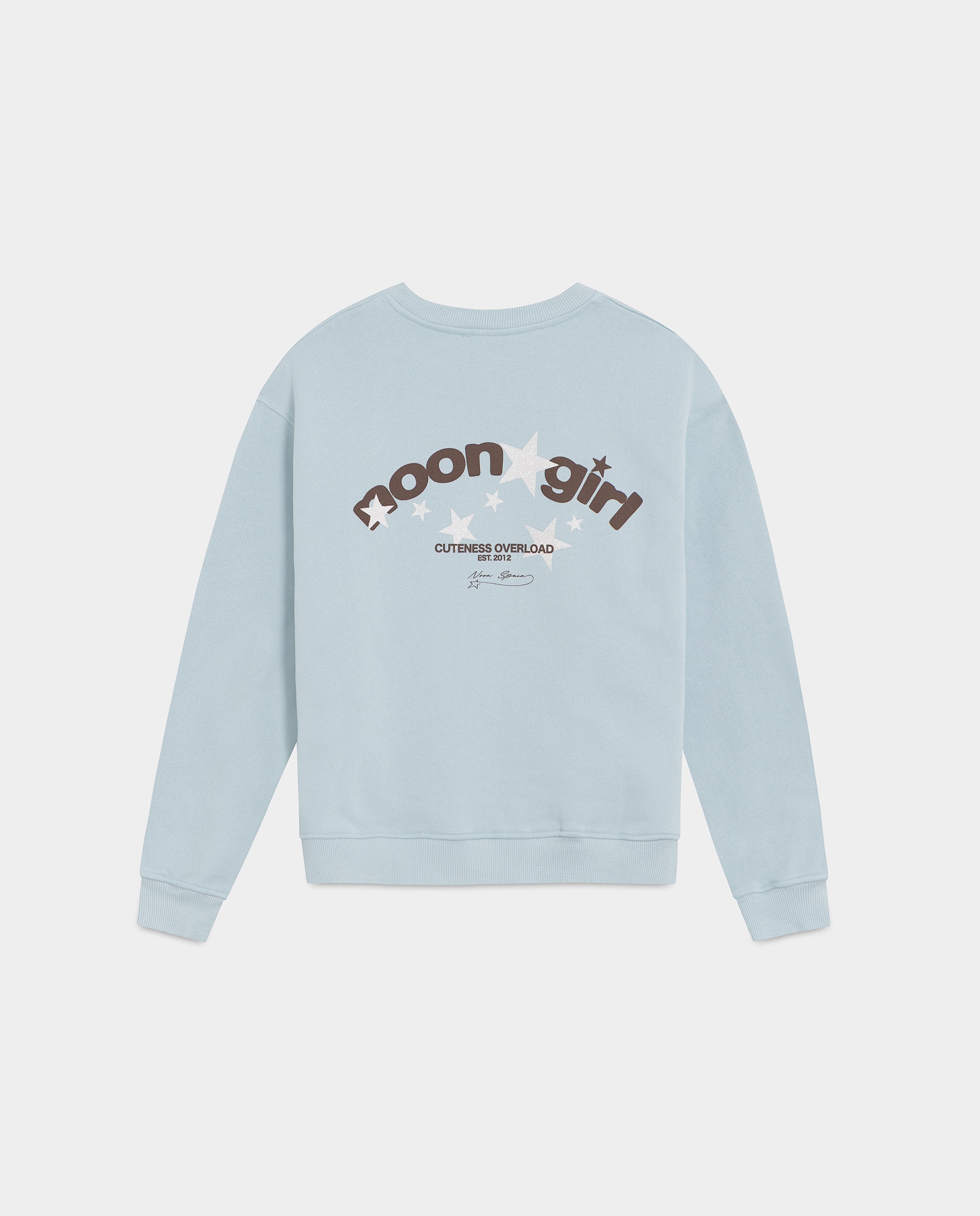 Sweatshirt com Print Posterior Azul-escuro-6