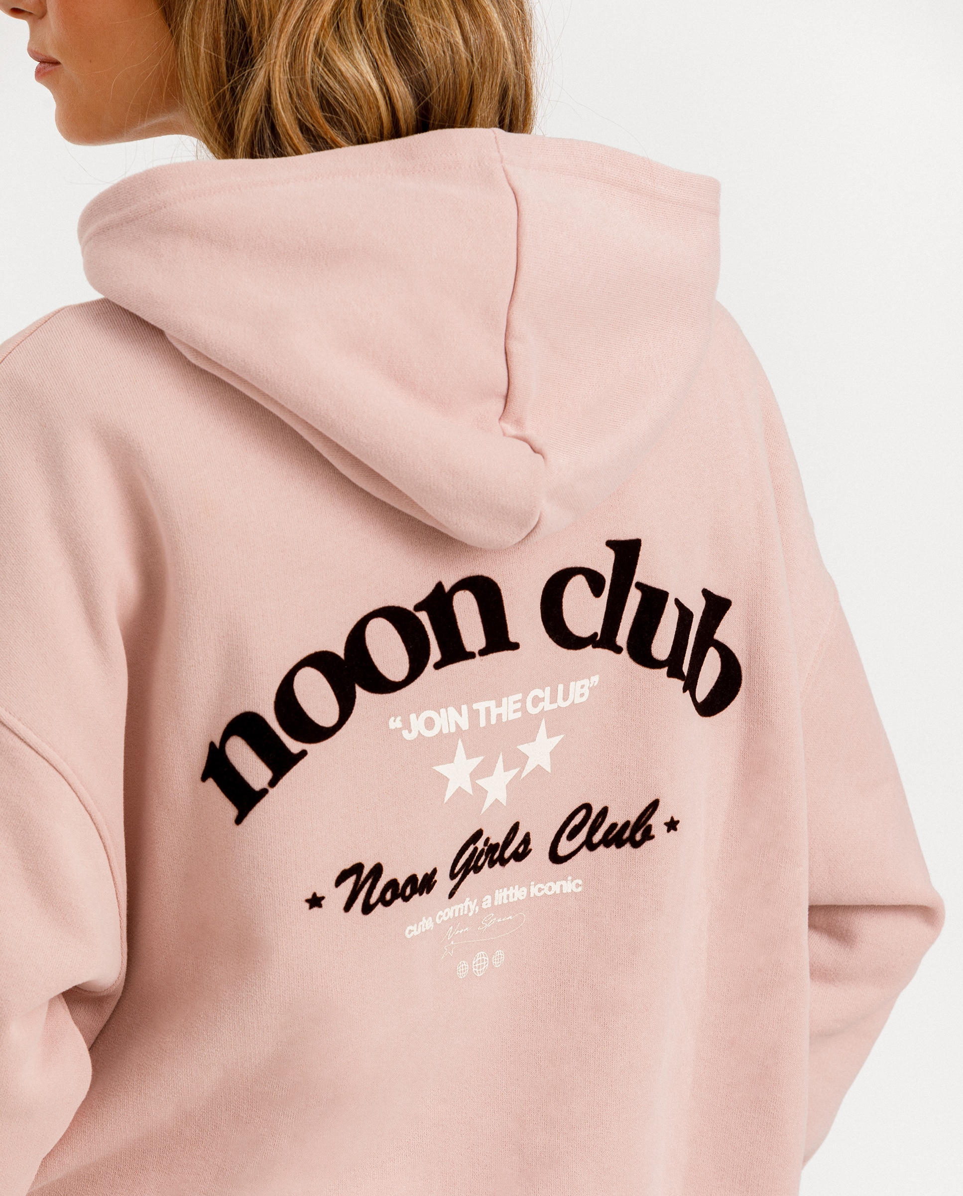 Sweatshirt com Logo e Estrelas Rosa-claro-4