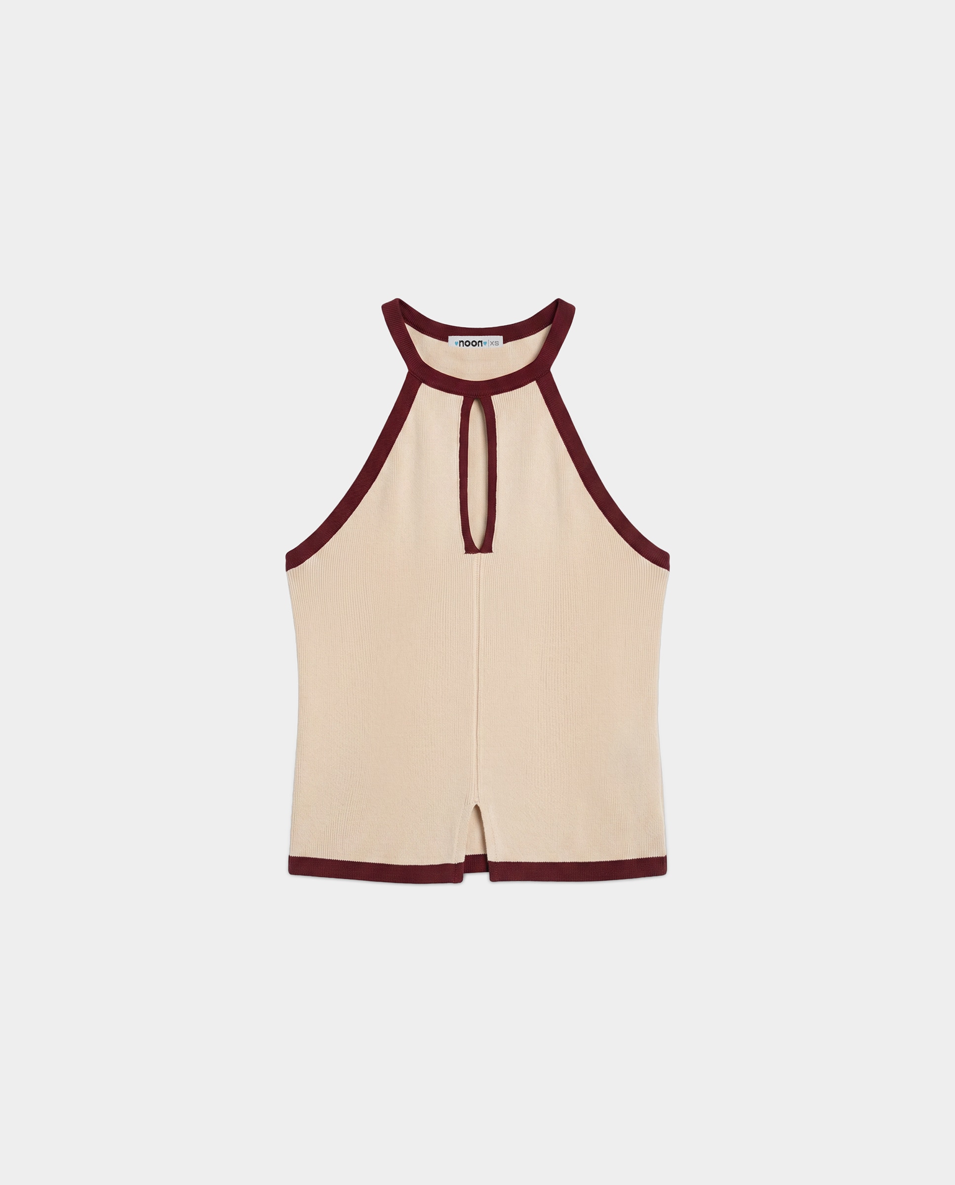 Top Halter Contraste Cru-5