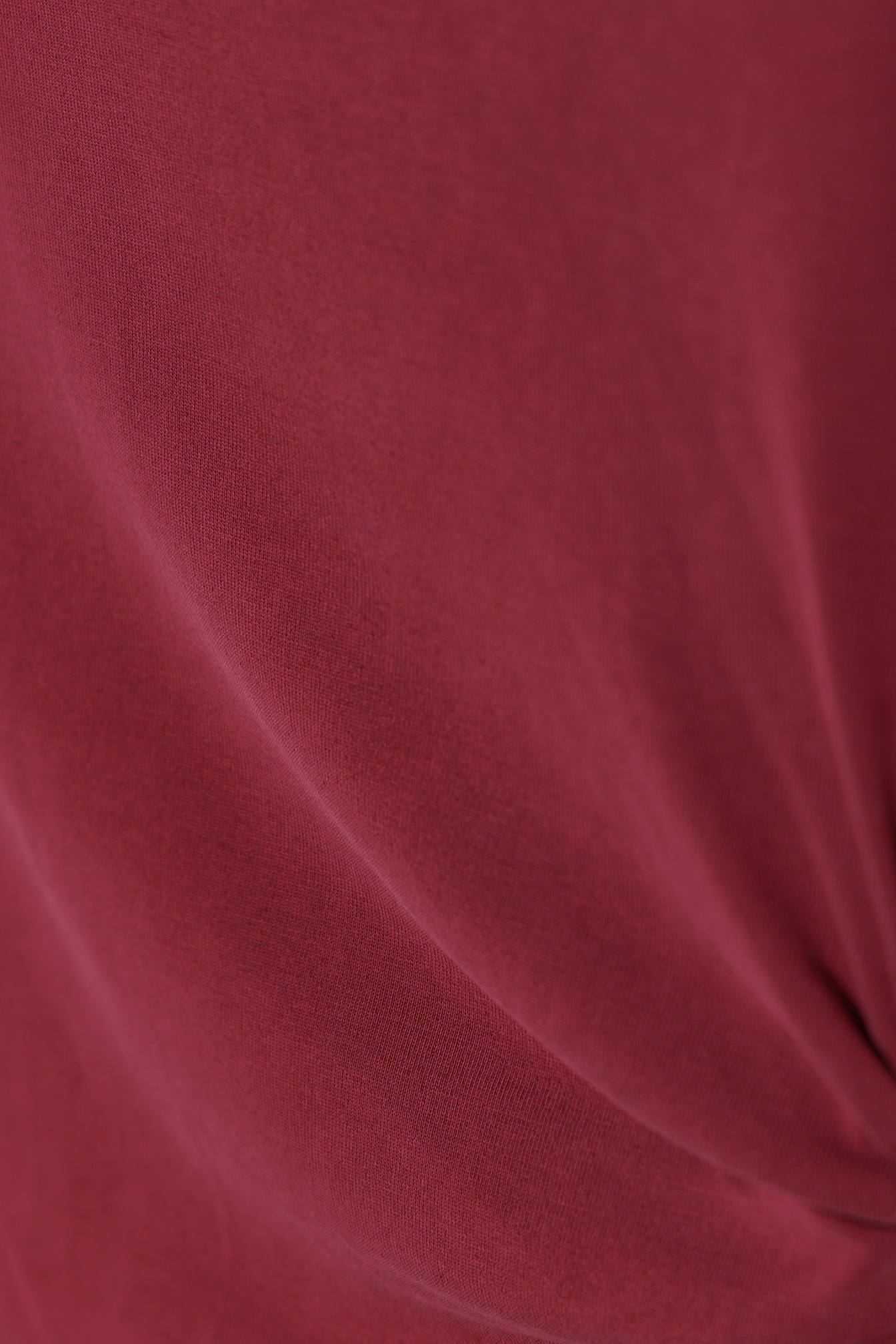 Vestido Midi de Malha Assimétrico Vermelho-6