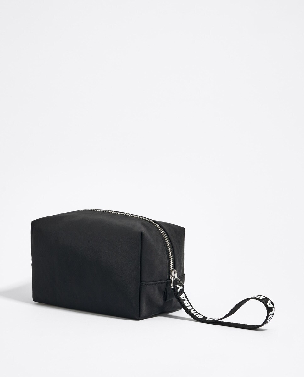 Necessaire com Fecho Zip e Alça com Logo Preto-3
