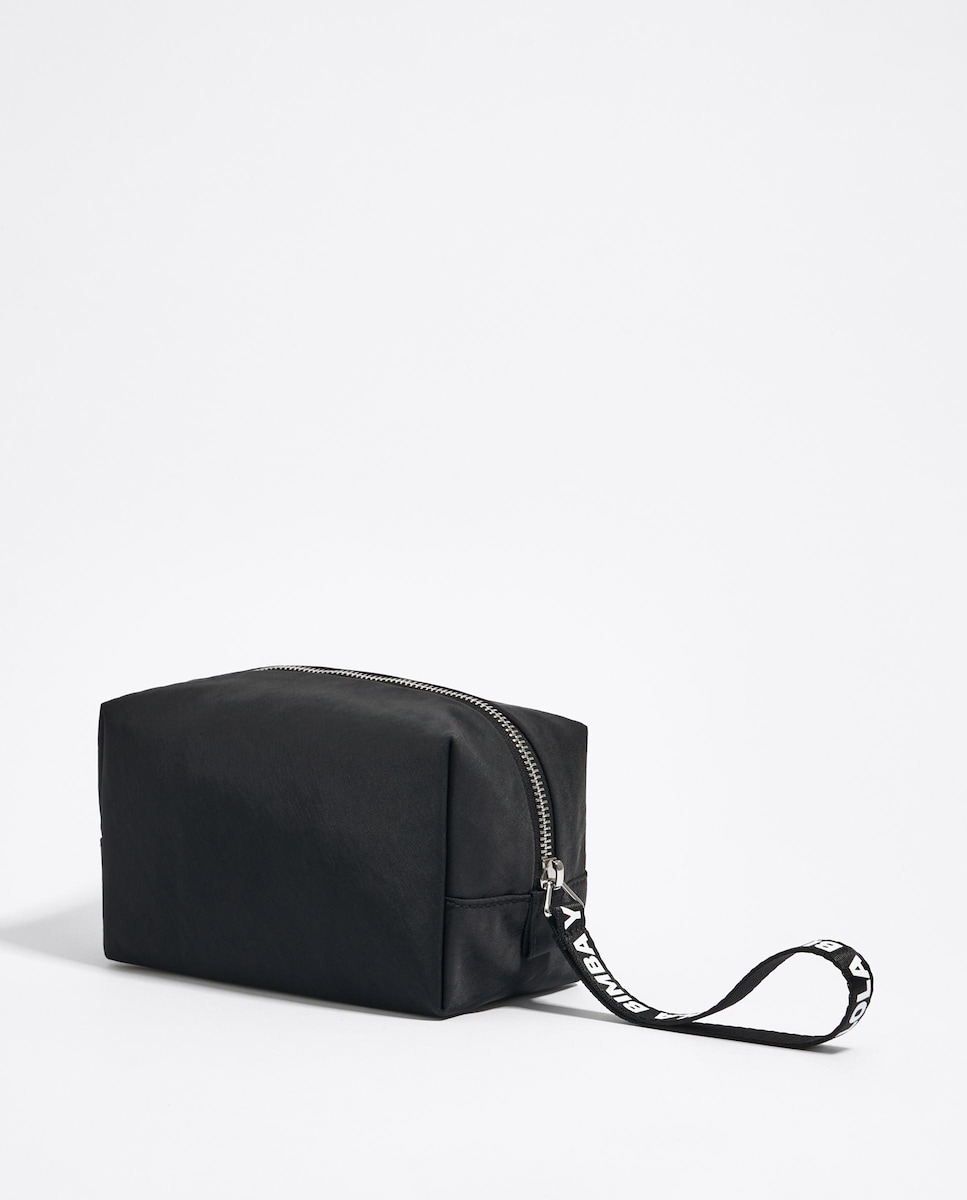 Necessaire com Fecho Zip e Alça com Logo Preto-3
