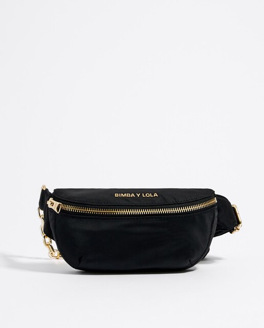 Imagem 0 de Bolsa de Cintura com Fecho Zip e Detalhe de Corrente