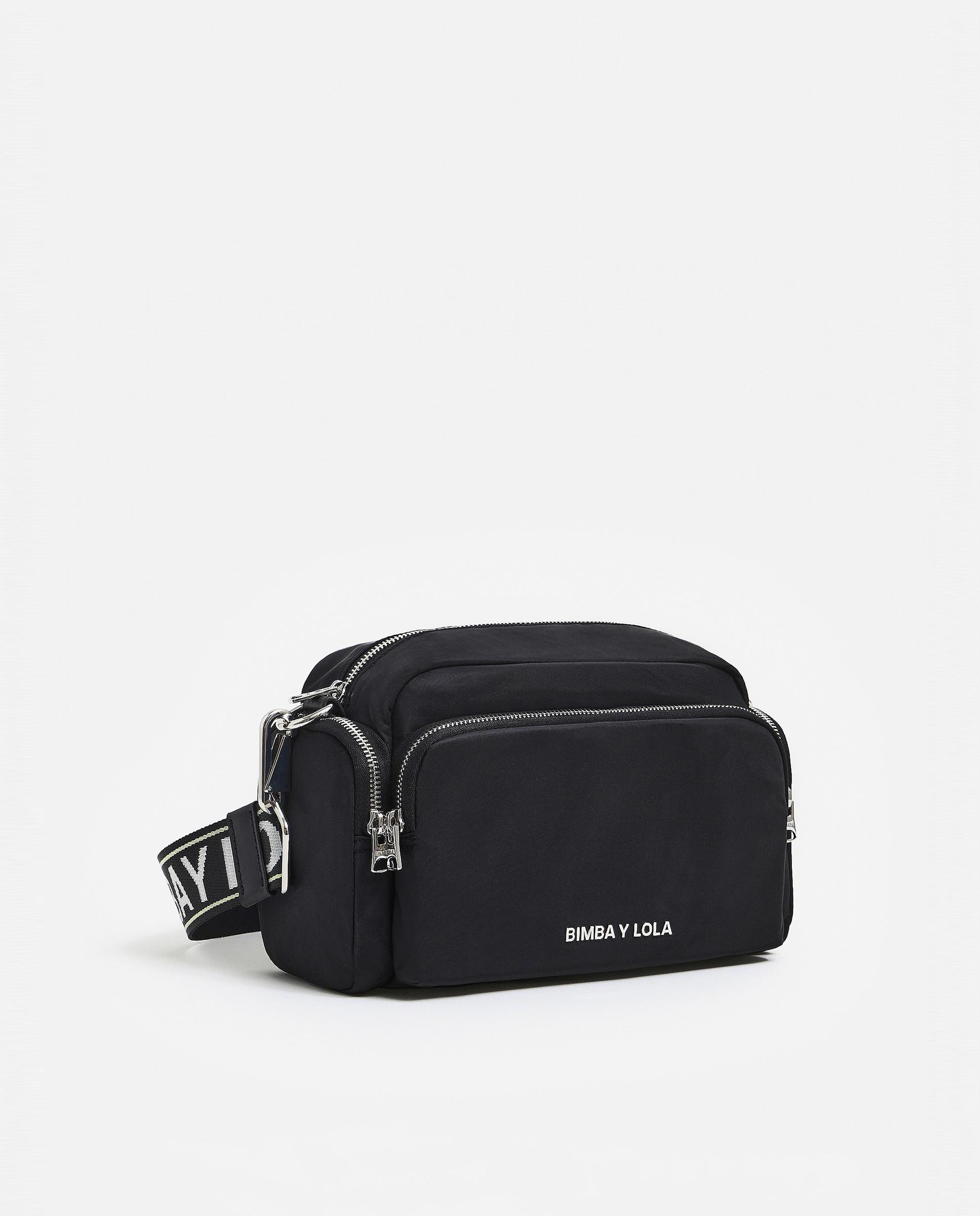 Mala a Tiracolo Média Multibolsos Preto-1