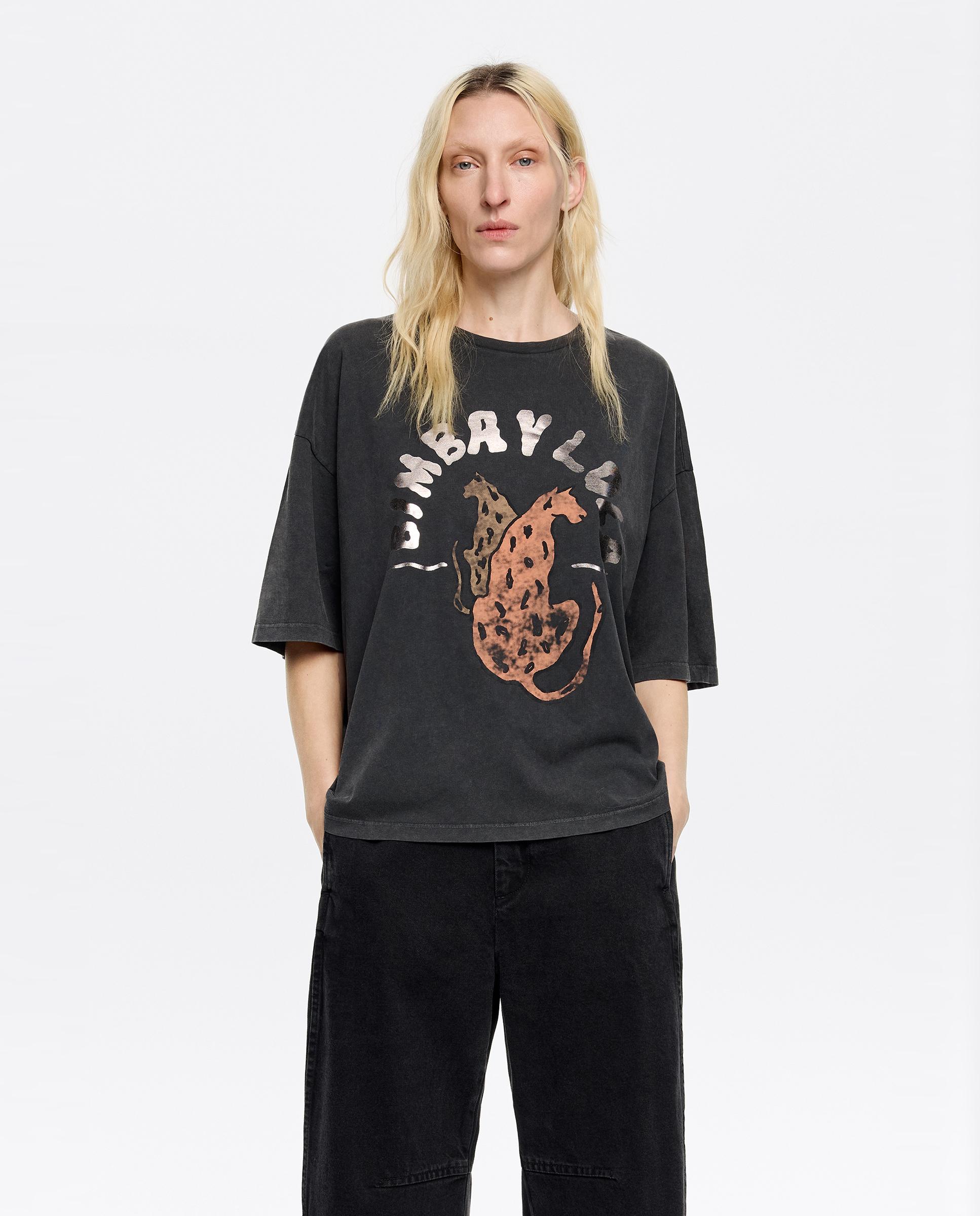 Imagem 0 de T-shirt de Manga Curta Estampada