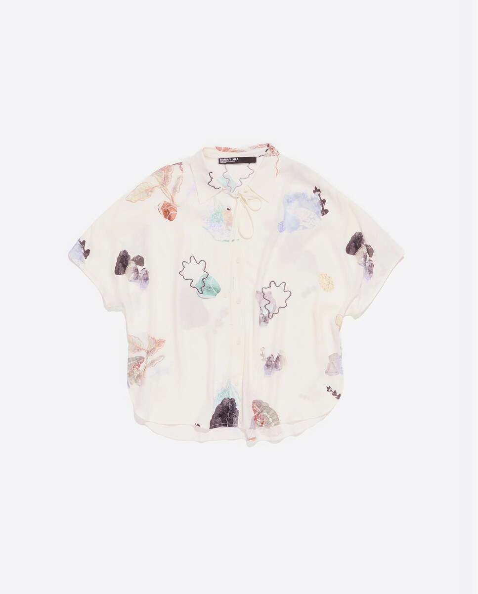 Camisa Capa com Laço Cru-5