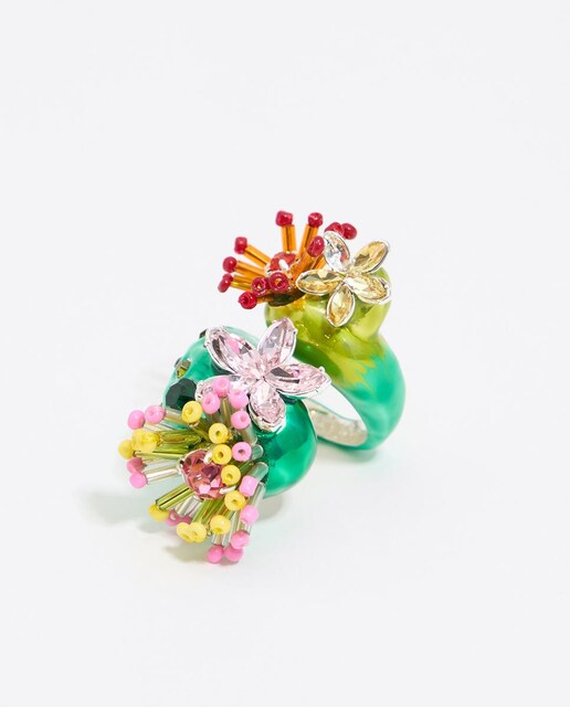 Imagem 0 de Anel Cactus e Flores
