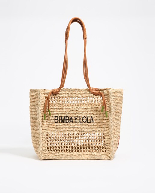 Imagem 0 de Mala de Ombro Shopper Grande Ráfia