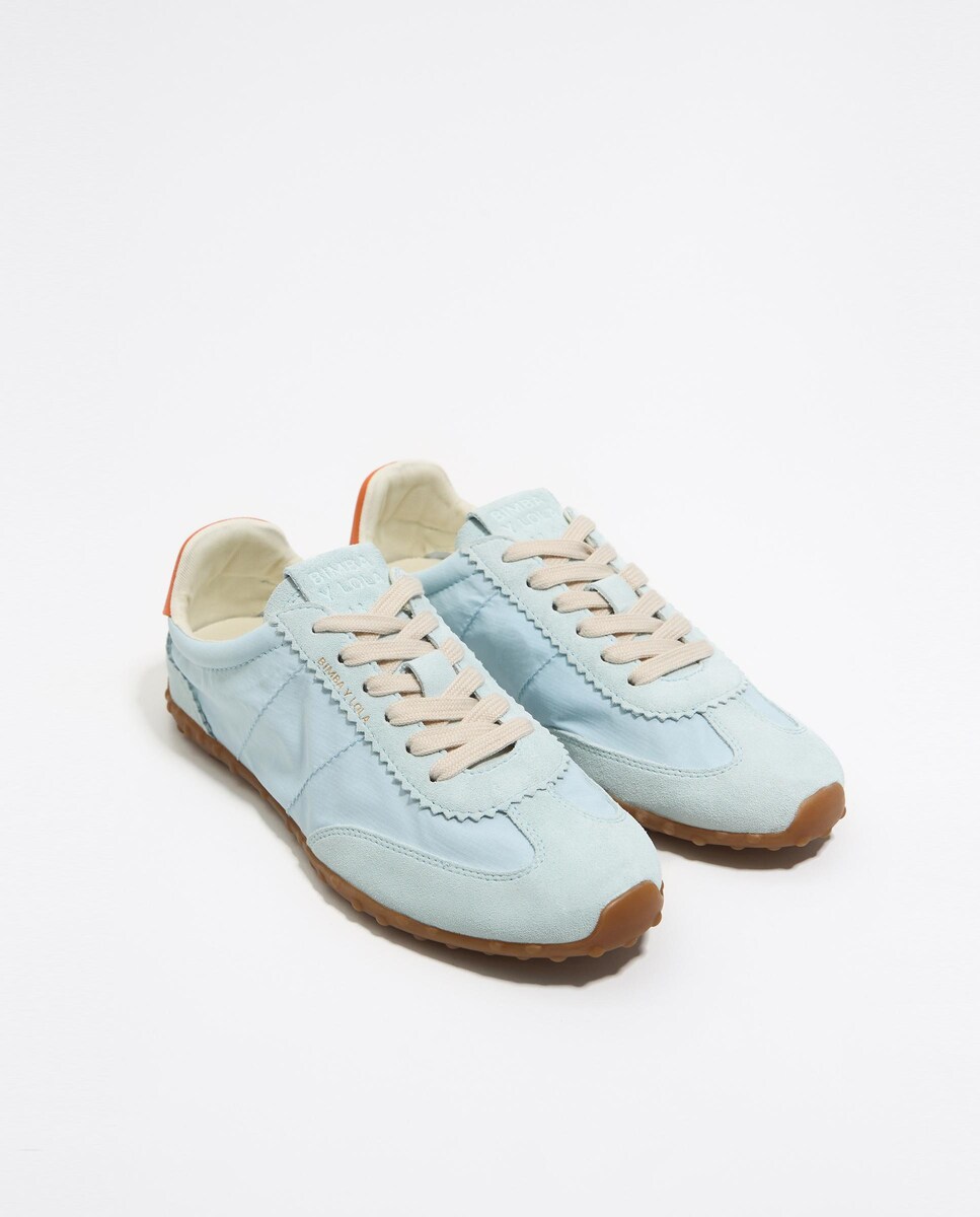 Sapatilhas de Camurça 13 29 com Atacadores Azul-3