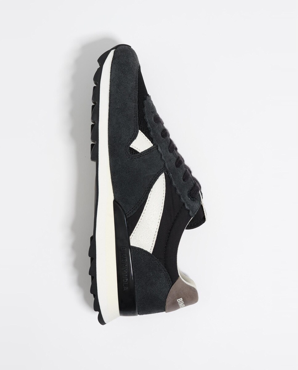 Sapatilhas de Pele 13 19 com Atacadores Preto-5