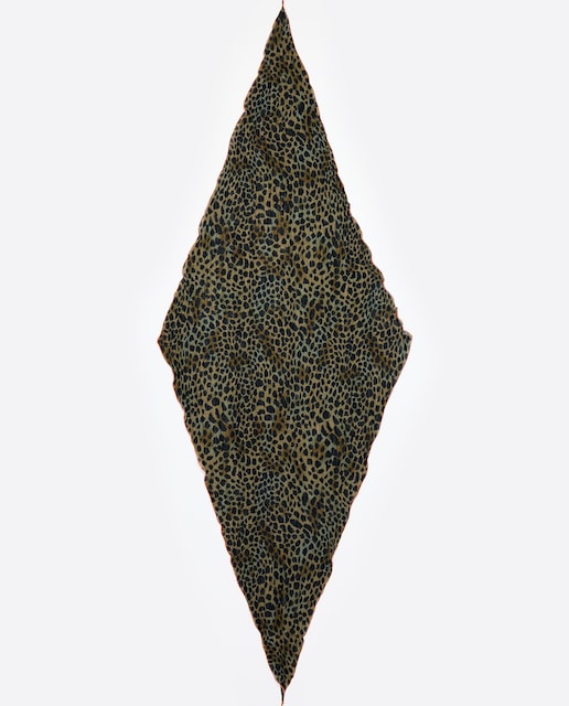 Imagem 0 de Lenço de Leopardo em Caqui