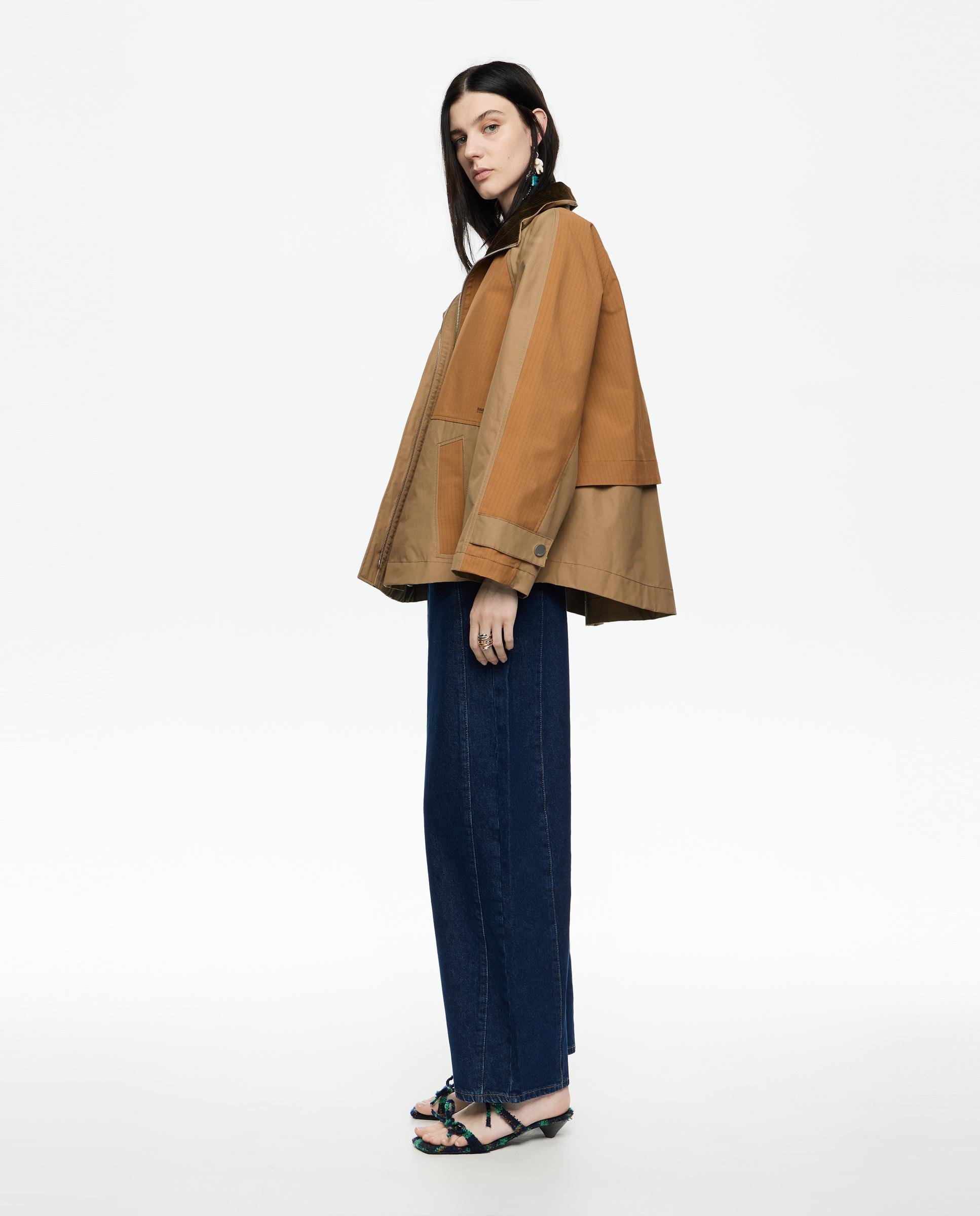 Gabardina Linha a Algodão Técnico Castanho-2