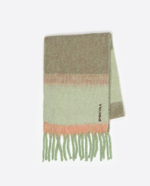 Imagem 0 de Cachecol Às Riscas com Franjas