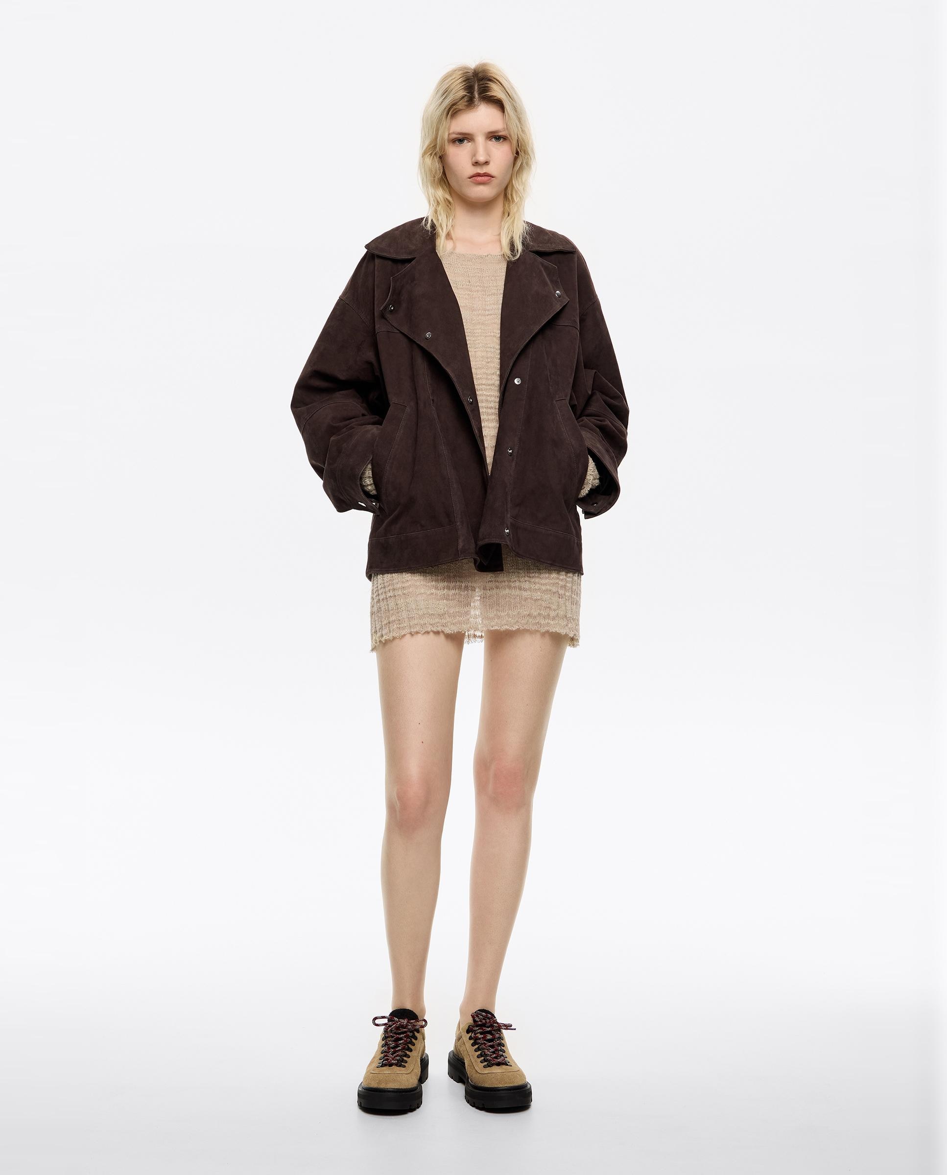 Imagem 0 de Blusão Cruzado de Camurça