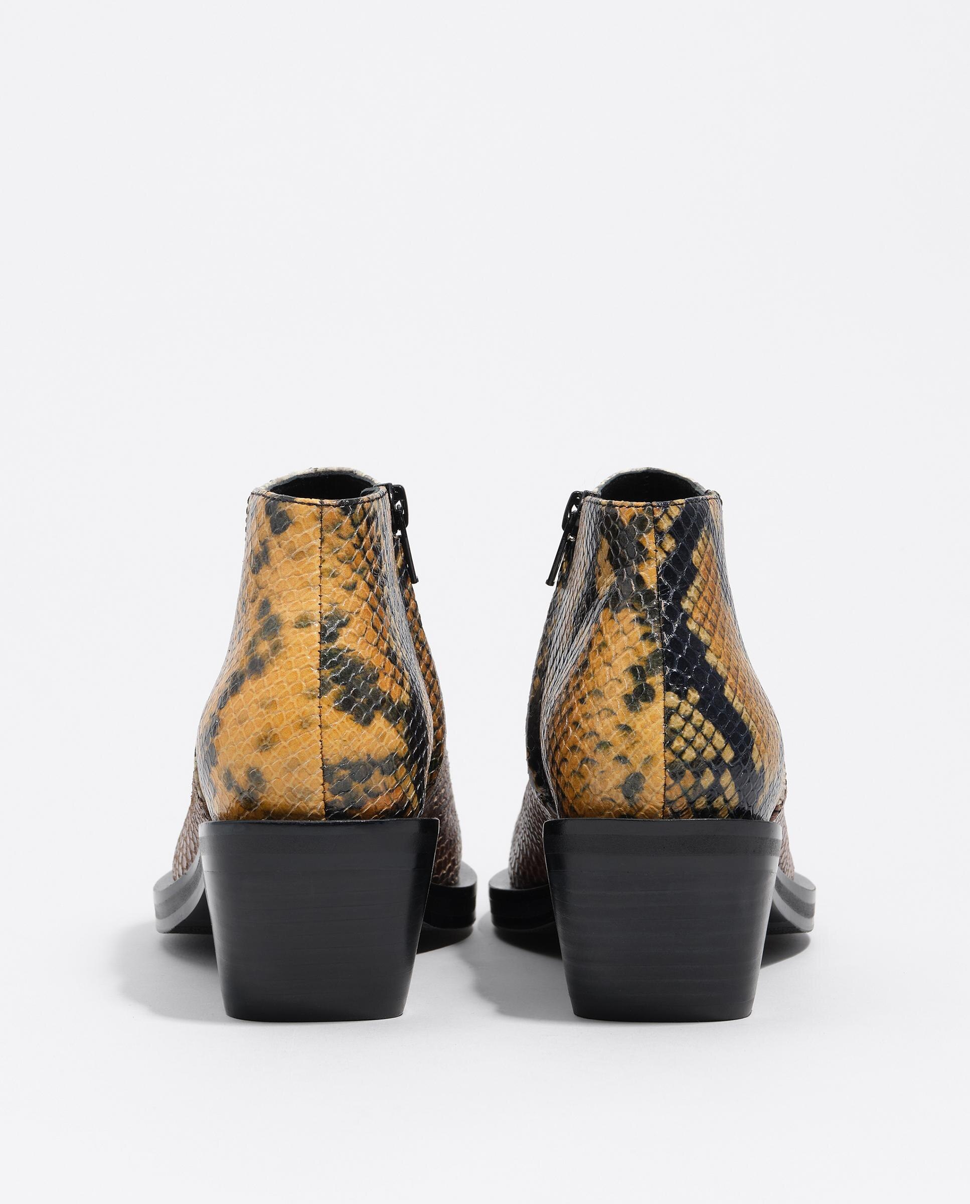 Botins Campestres em Pele Patchwork Multicolor-3