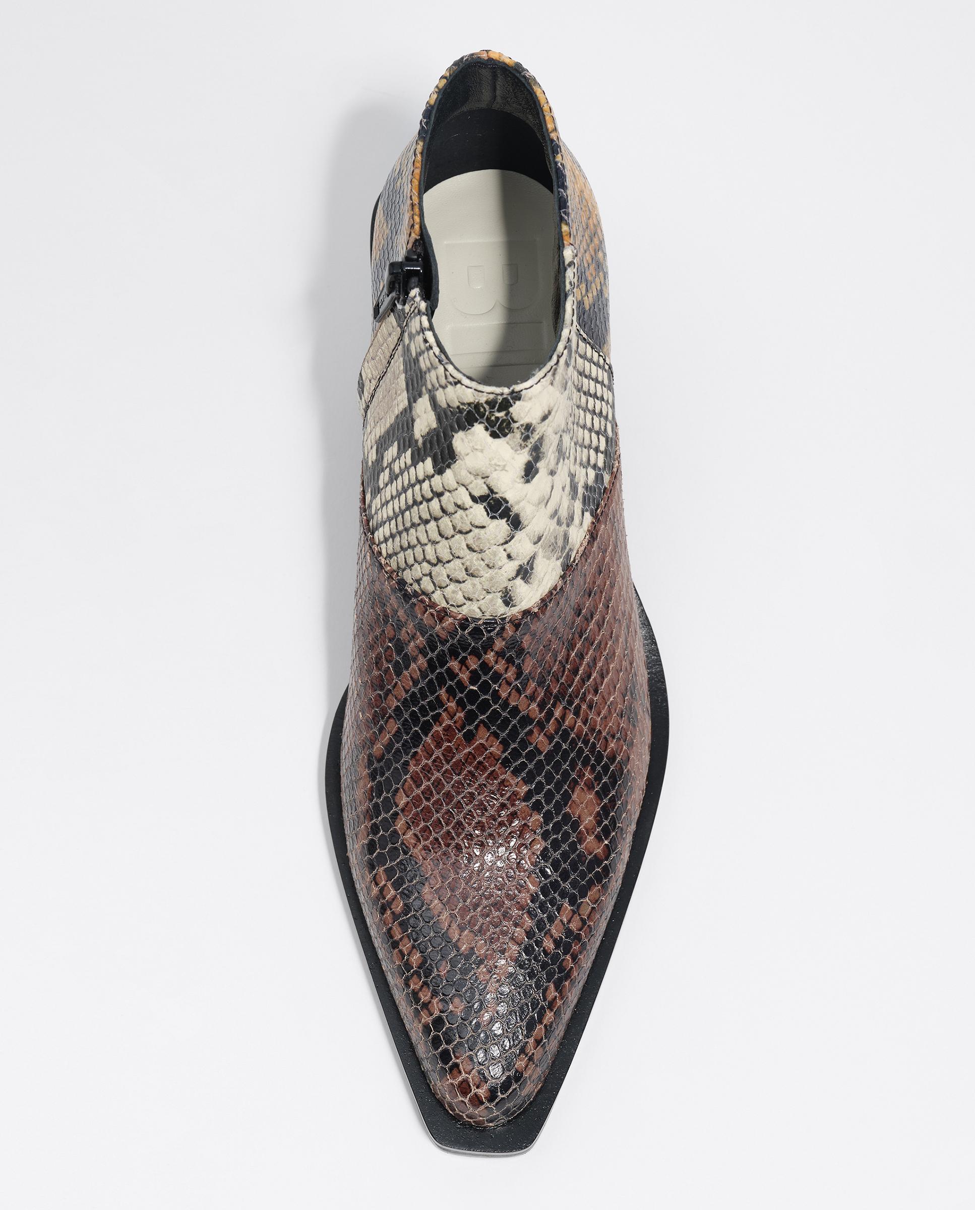 Botins Campestres em Pele Patchwork Multicolor-4