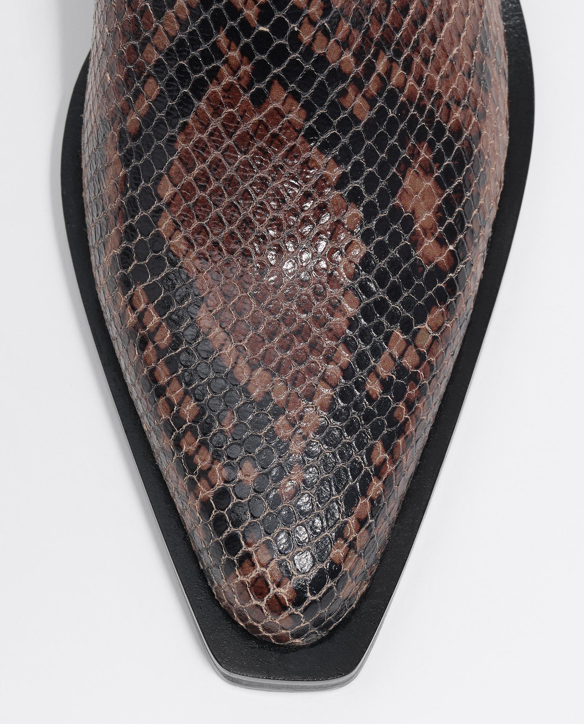 Botins Campestres em Pele Patchwork Multicolor-5