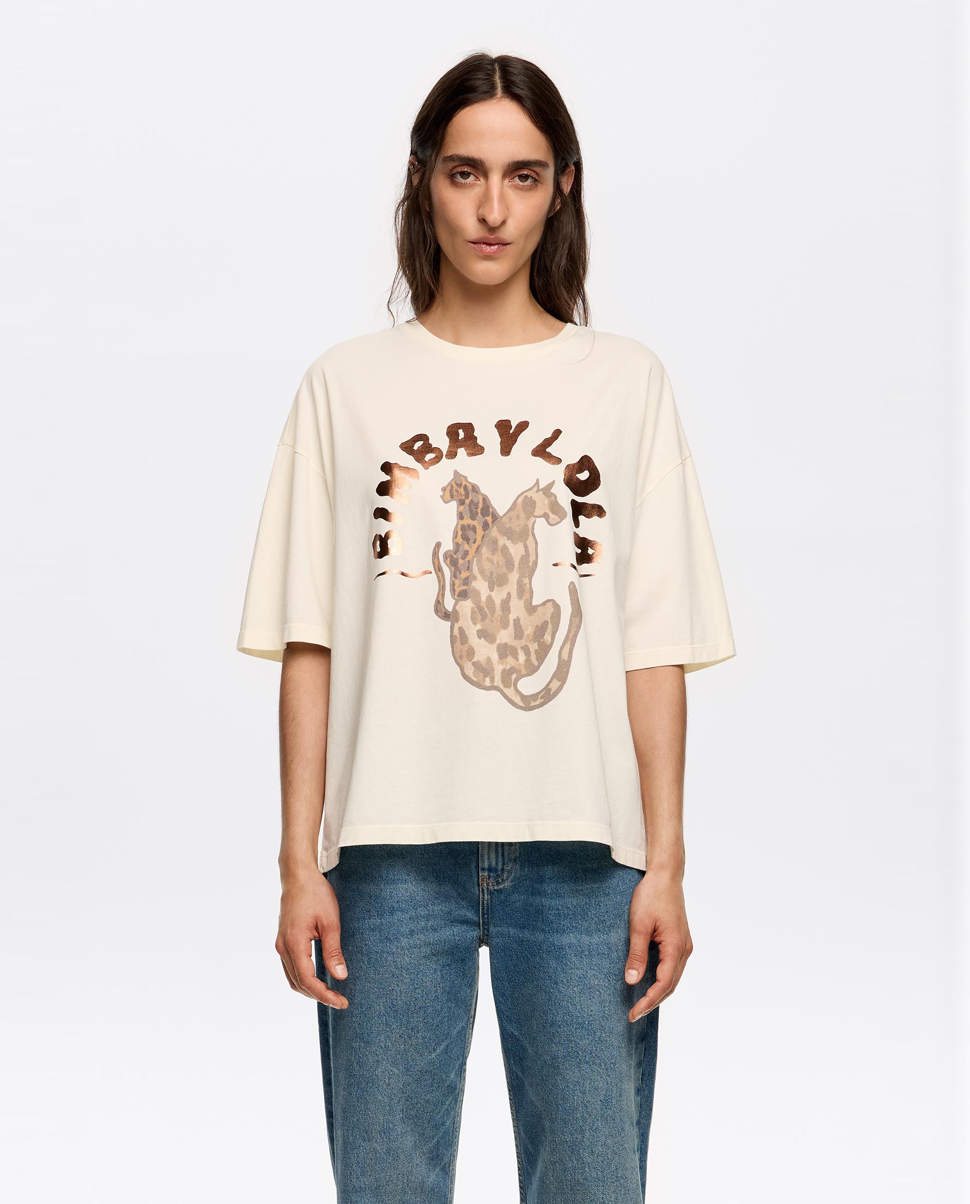 Imagem 0 de T-shirt com Logo de Manga 3/4