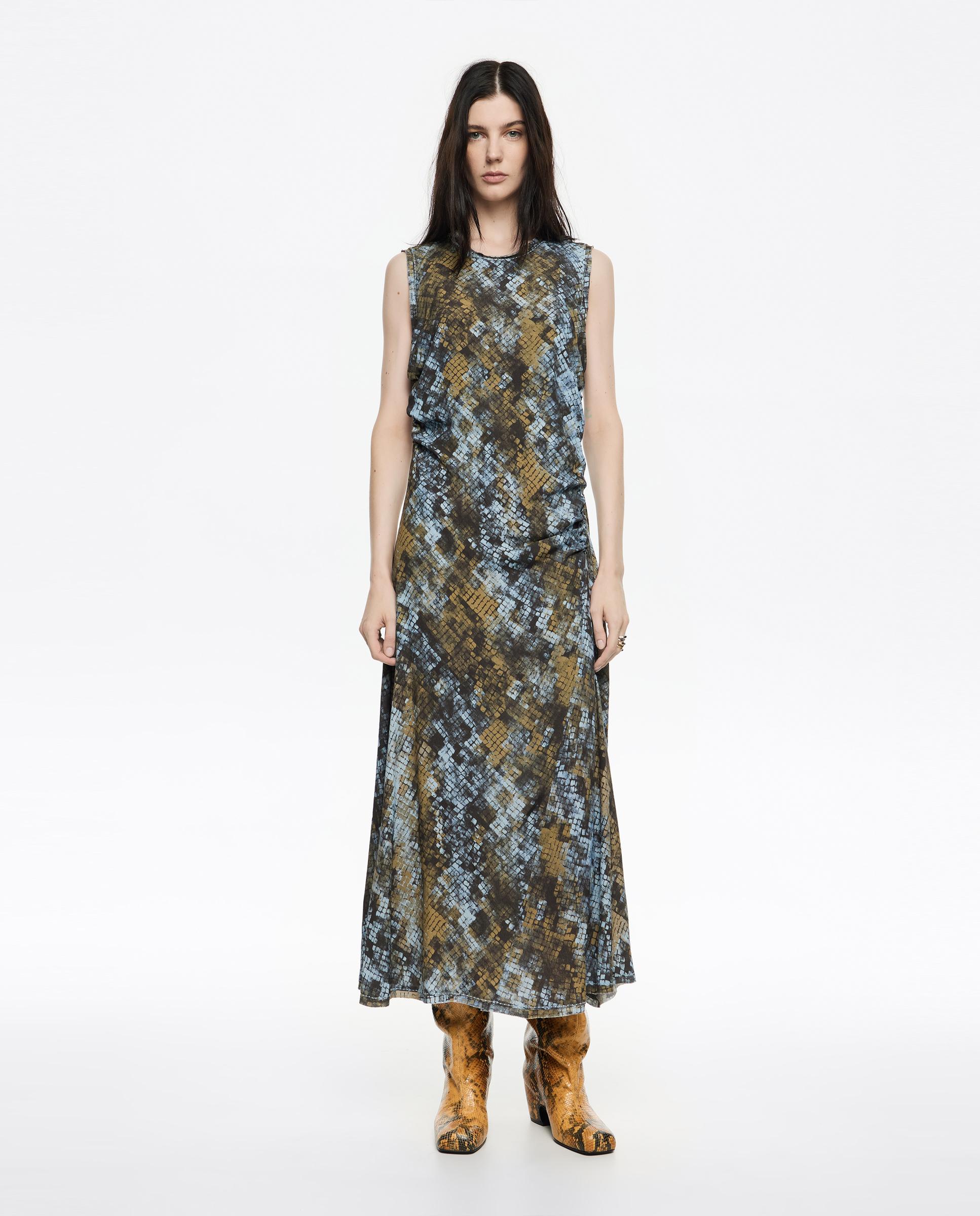 Imagem 0 de Vestido Franzido Estampado