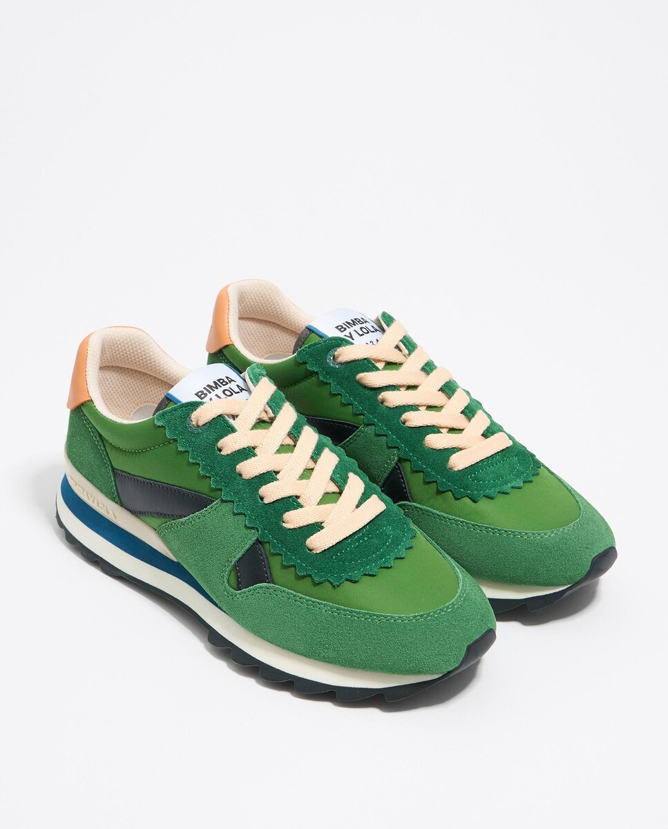 Sapatilhas Desportivas 13 19 com Atacadores Verde-2