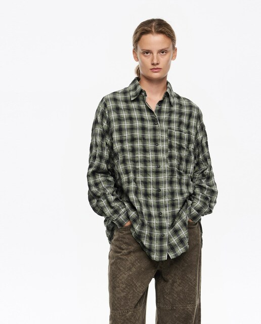 Imagem 0 de Camisa com Textura Aos Quadrados