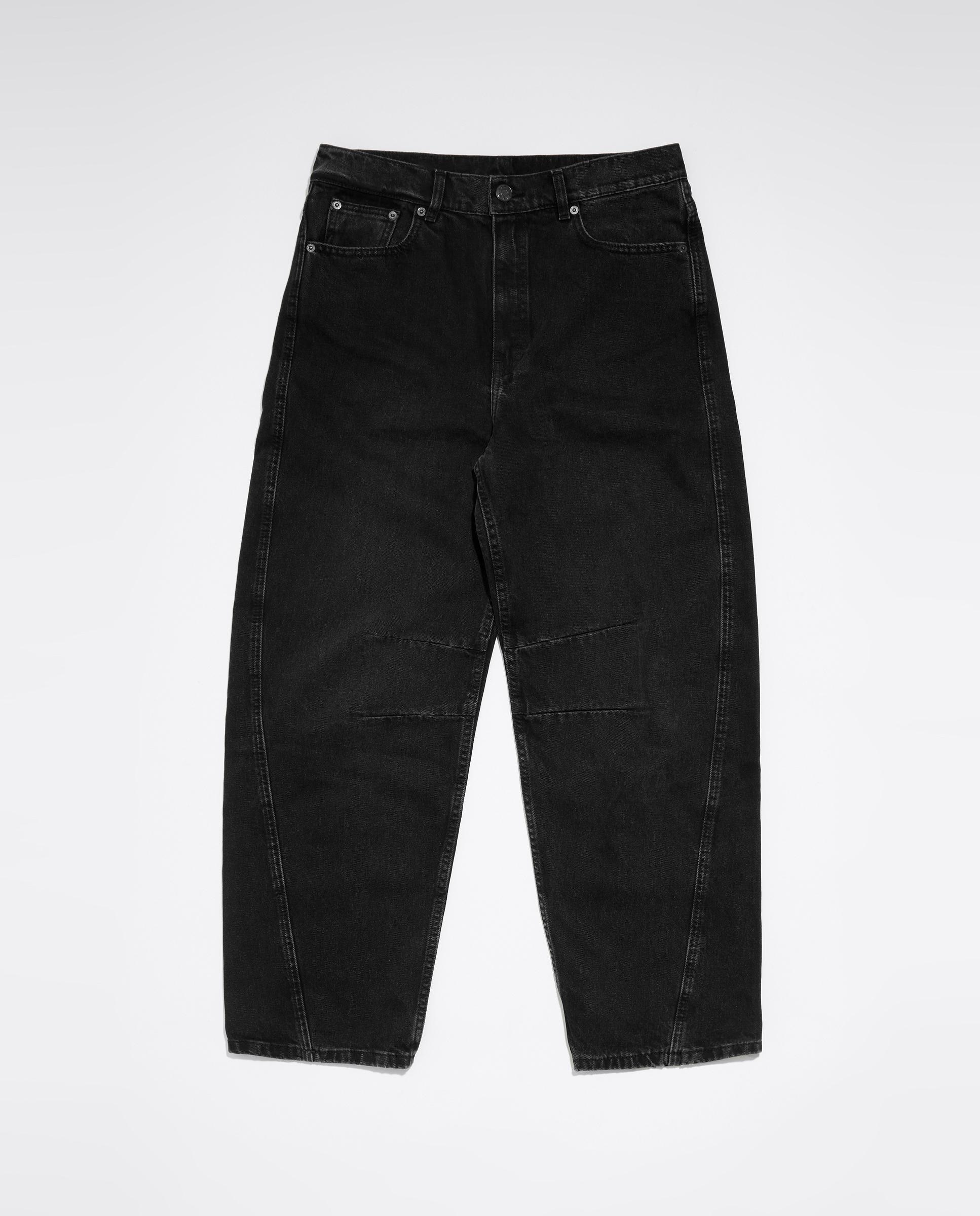 Imagem 0 de Calças Retas Barrel Efeito Lavagem