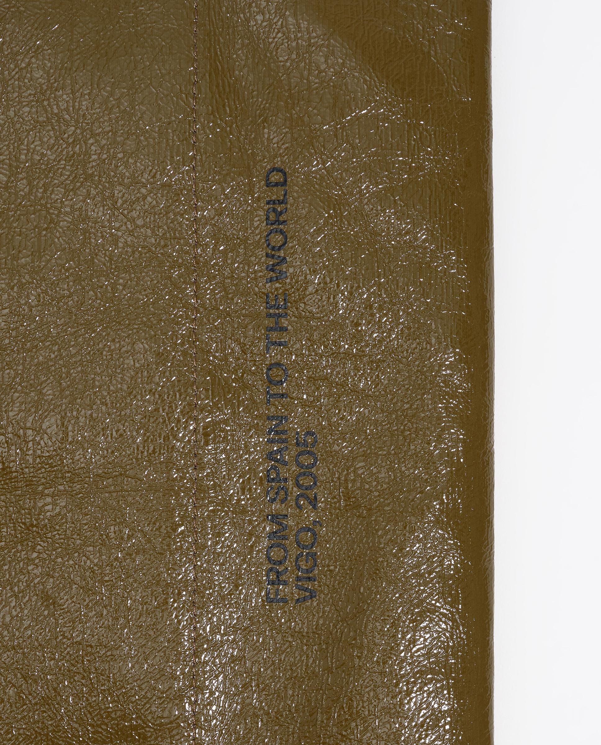 Mala de Ombro Nylon com Logo Caqui-3