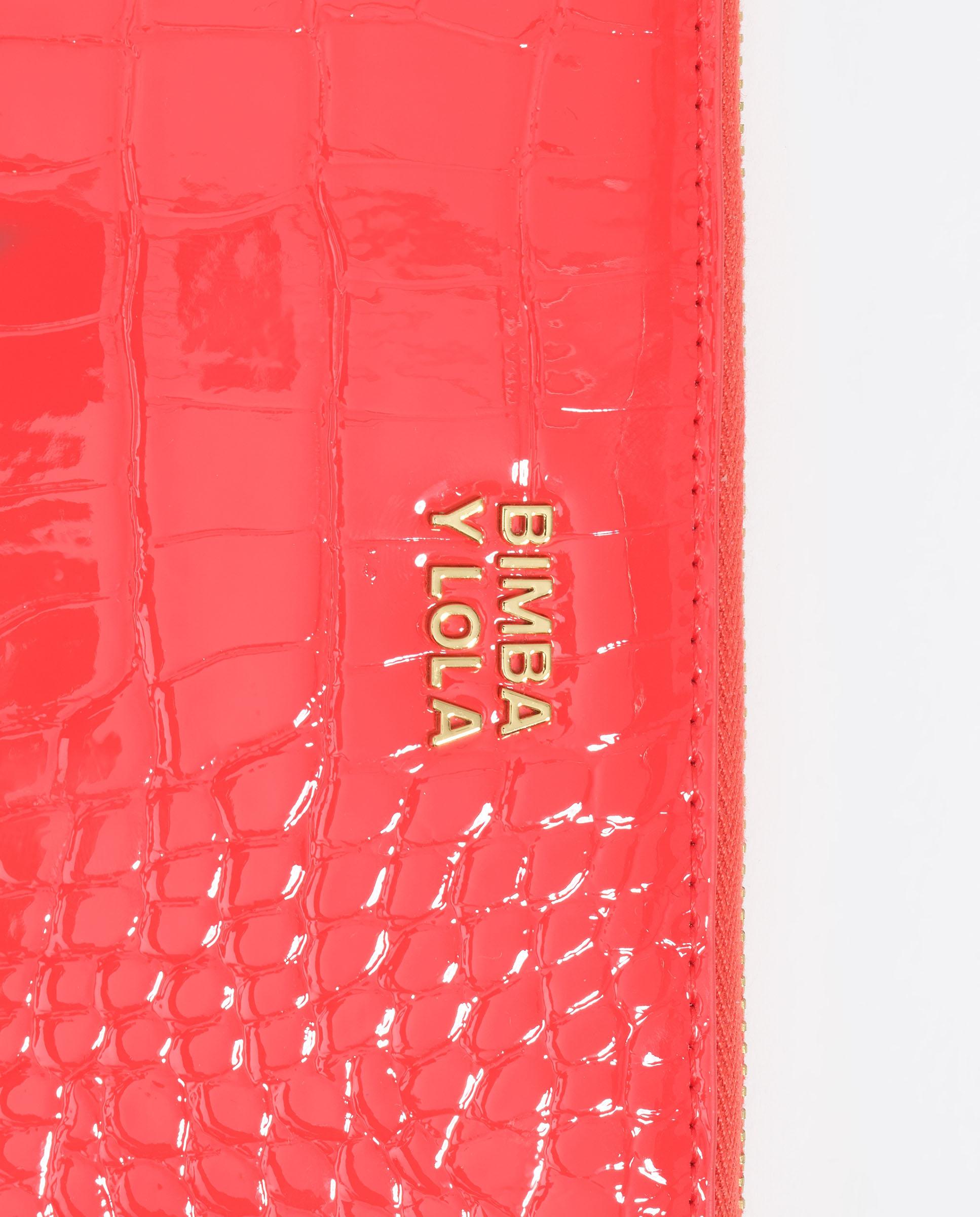 Carteira com Textura e Fecho Zip Laranja-forte-2