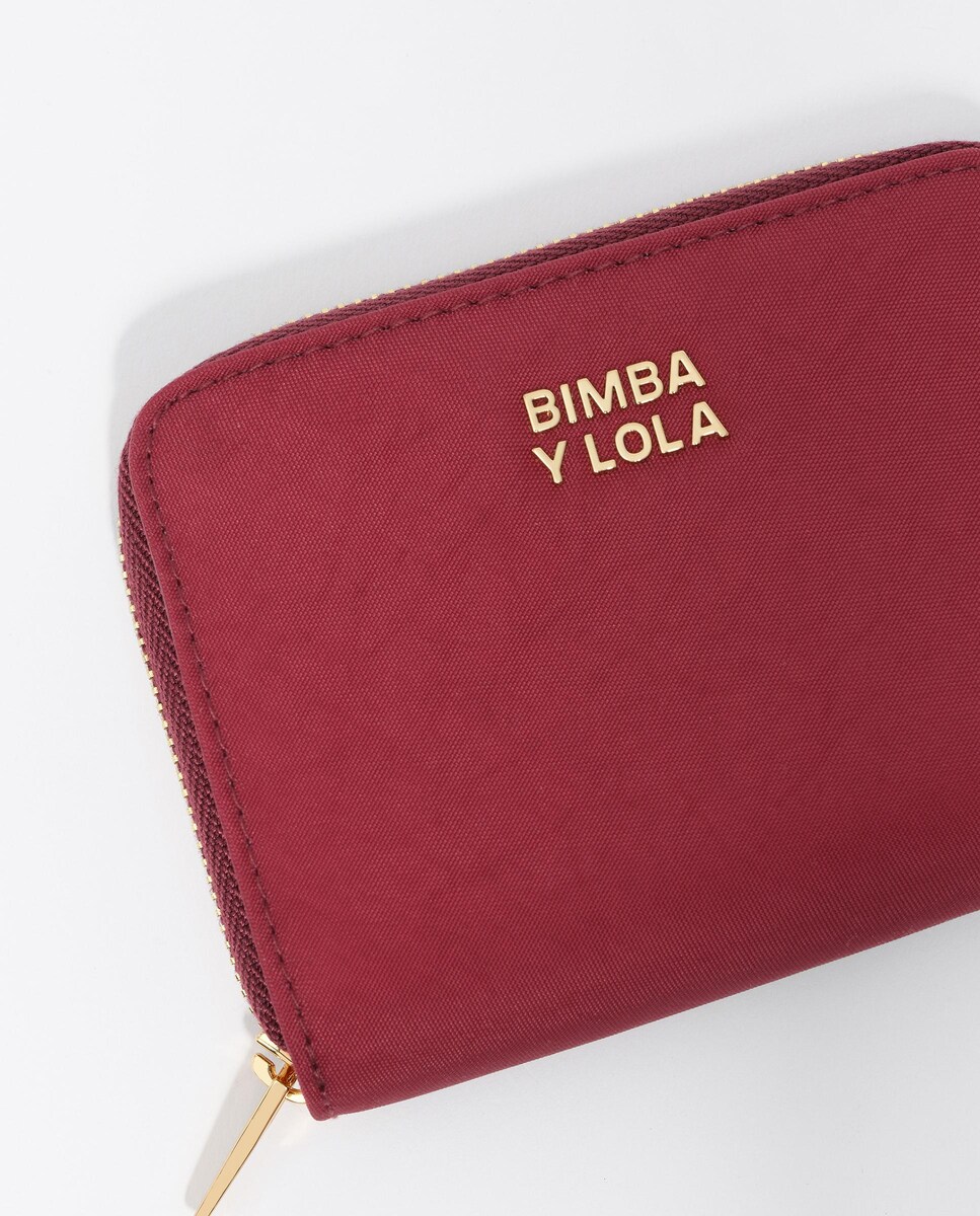 Carteira com Aba Nylon Bordeaux-4