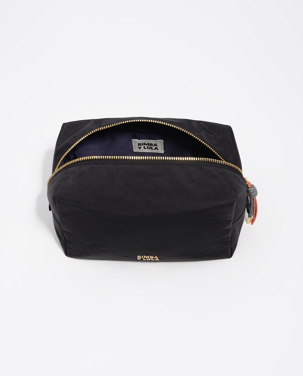 Necessaire Grande de Nylon Preto-3