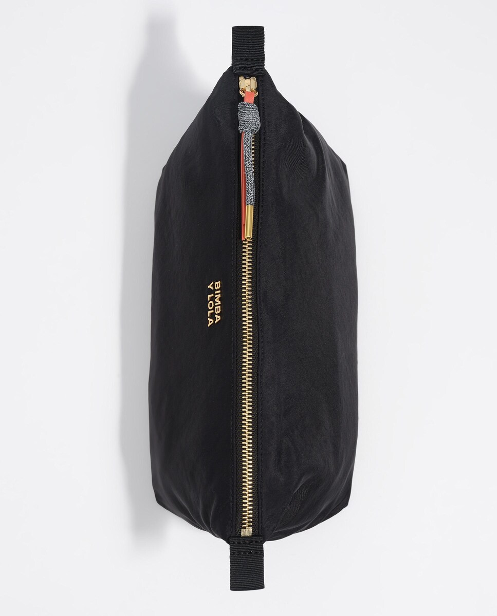 Necessaire Trapézio Grande Nylon Preto-4