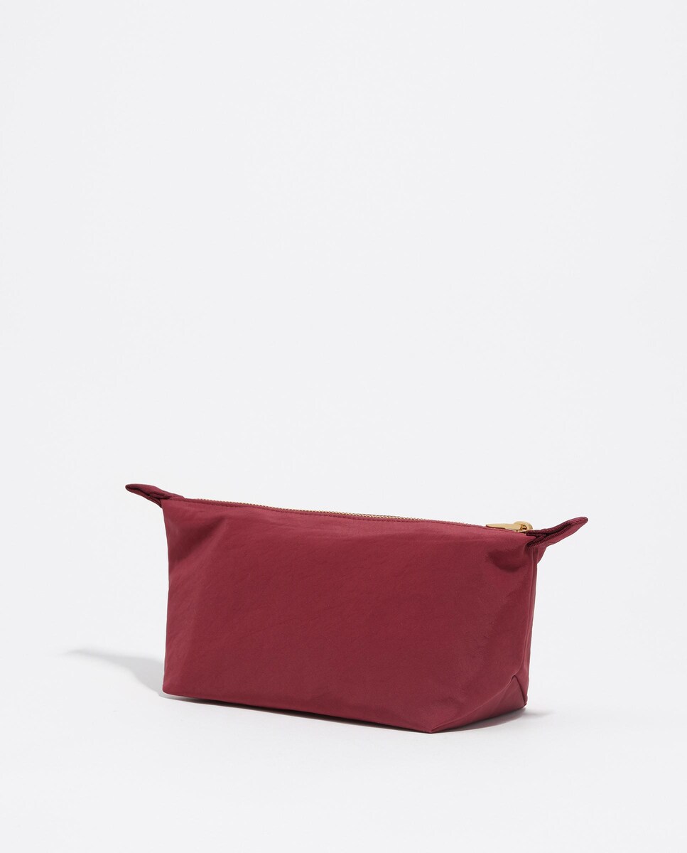 Necessaire Trapézio Médio Nylon Bordeaux-5