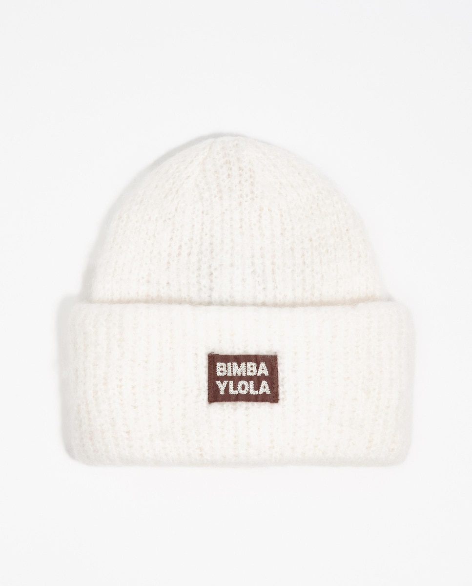 Chapéu de Malha com Logo Marfim-1