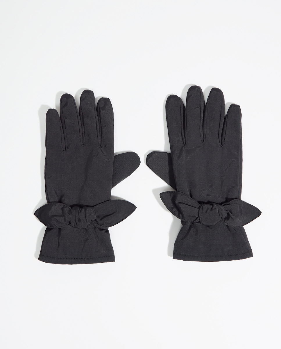 Luvas em Nylon com Laço Preto-1