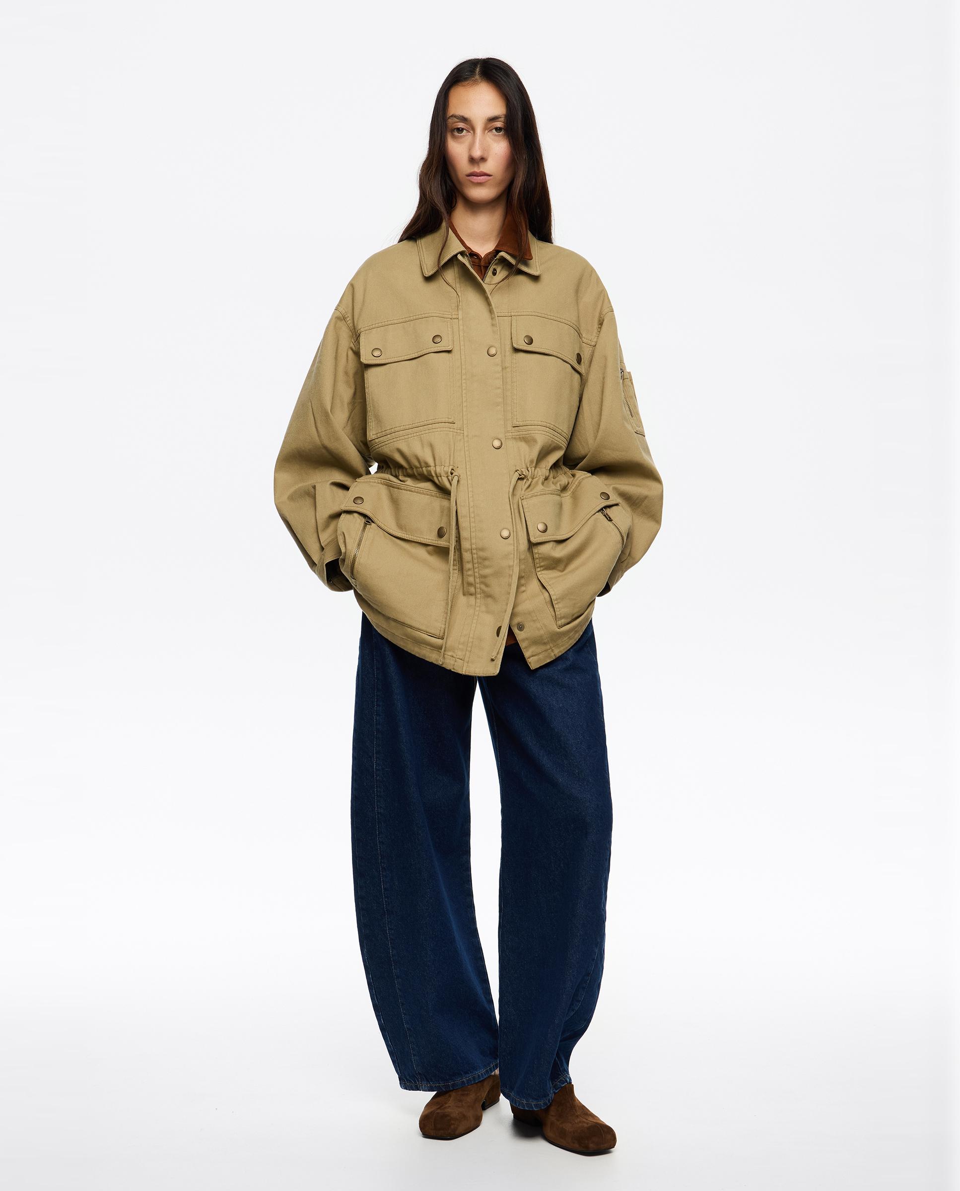 Imagem 0 de Casaco em Algodão e Cintura Ajustável