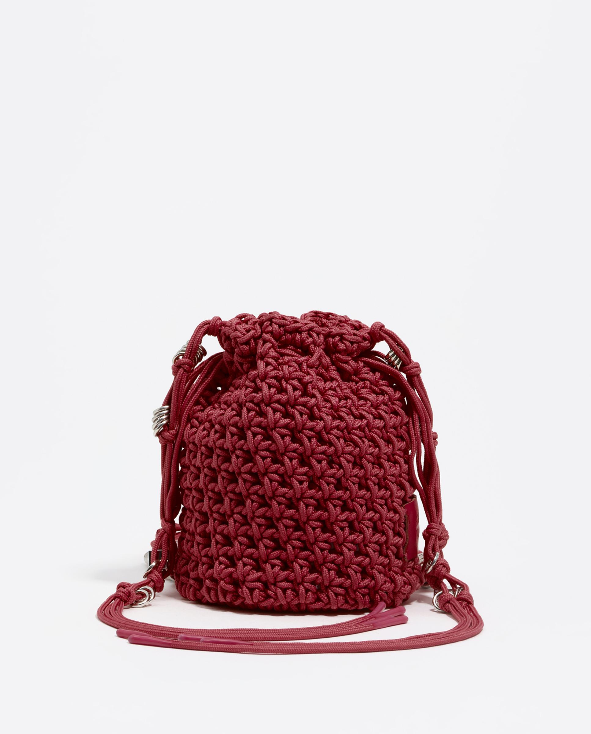Mala a Tiracolo de Nylon em Bordeaux Grená-1