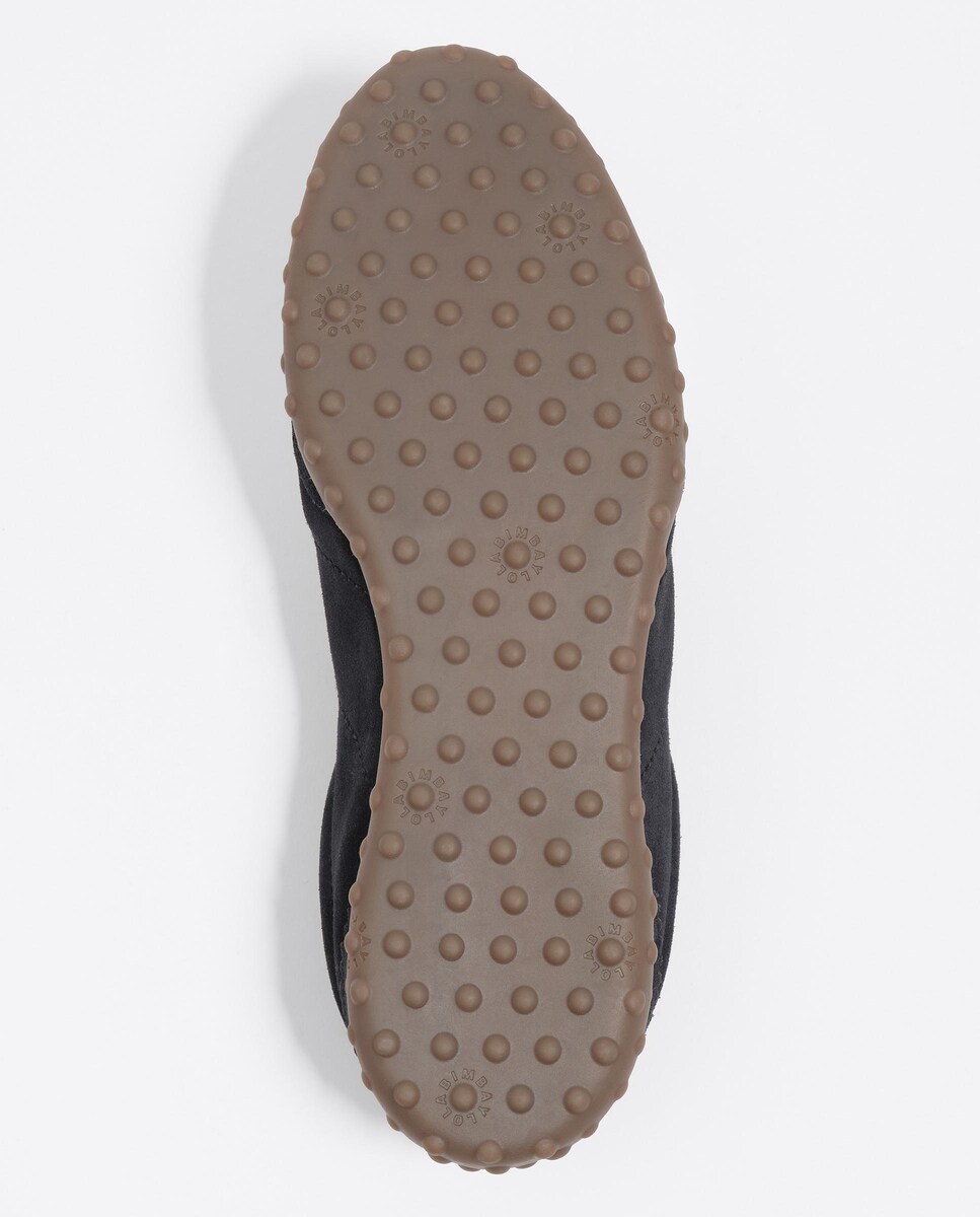 Sapatilhas Desportivas de Pele com Atacadores Preto-6