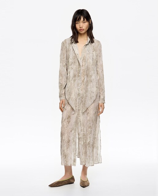 Imagem 0 de Vestido Plissado com Maxi Laços