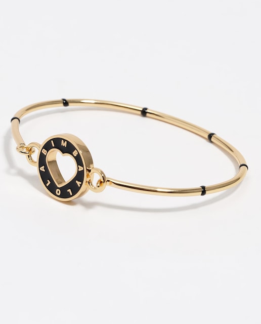 Imagem 0 de Pulseira Rígida com Logo Coração em Preto