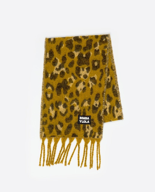 Imagem 0 de Cachecol de Leopardo com Franjas