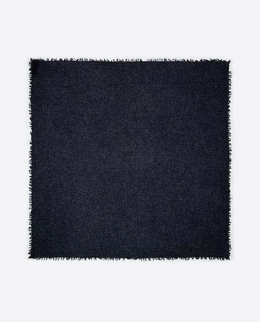 Imagem 0 de Xaile de Caxemira Azul-marinho