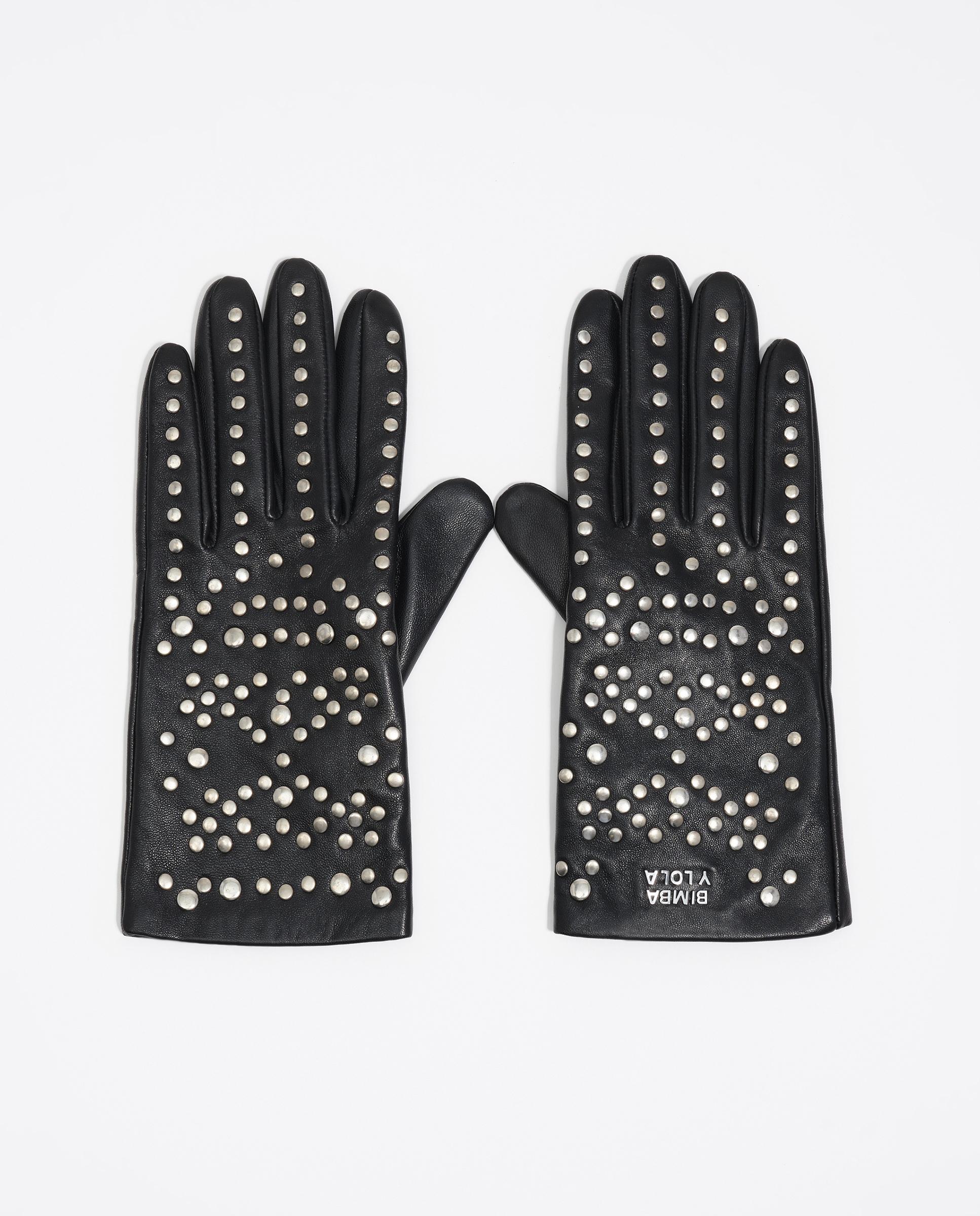 Imagem 0 de Luvas de Pele com Tachas