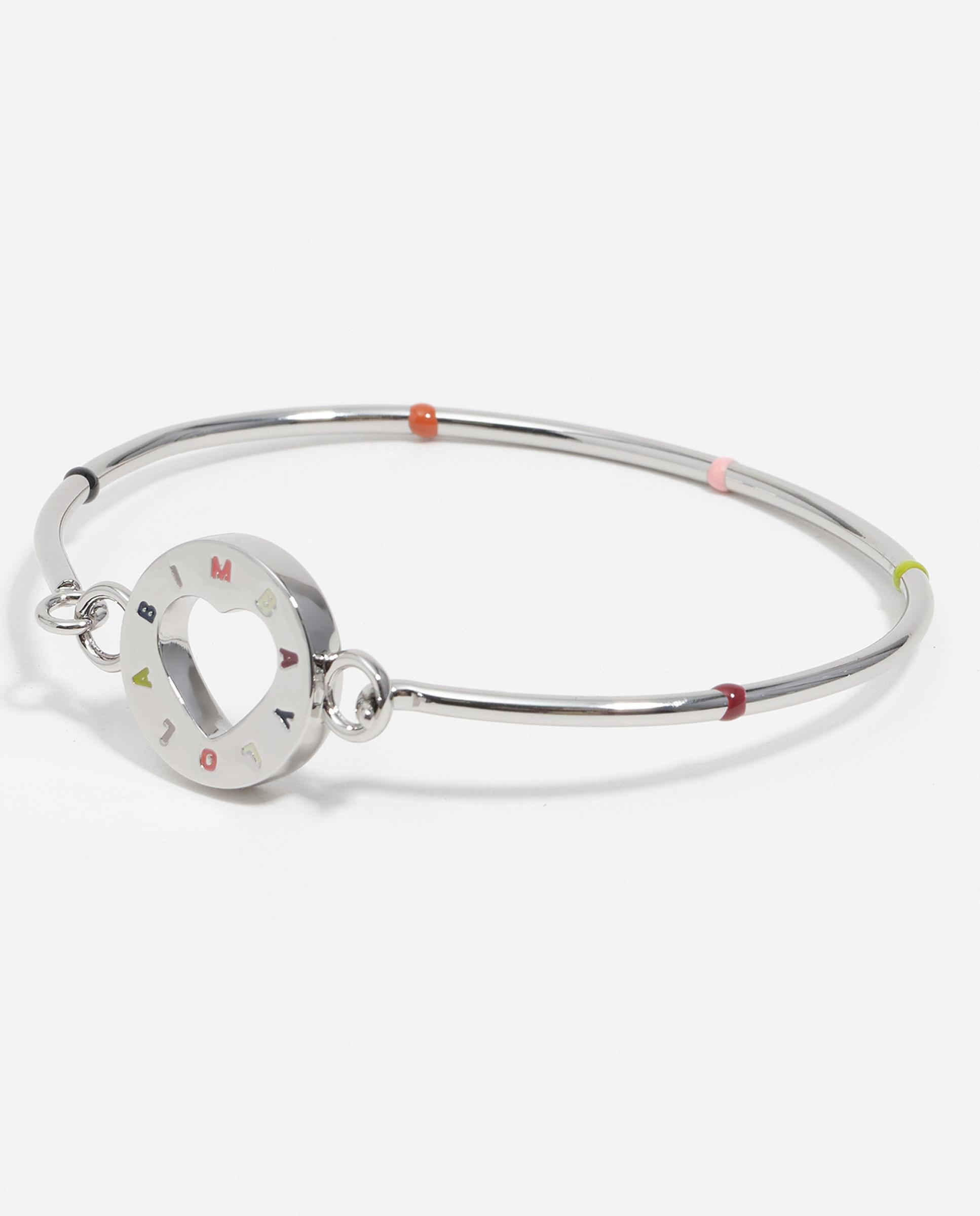 Imagem 0 de Pulseira Rígida com Logo Prateado