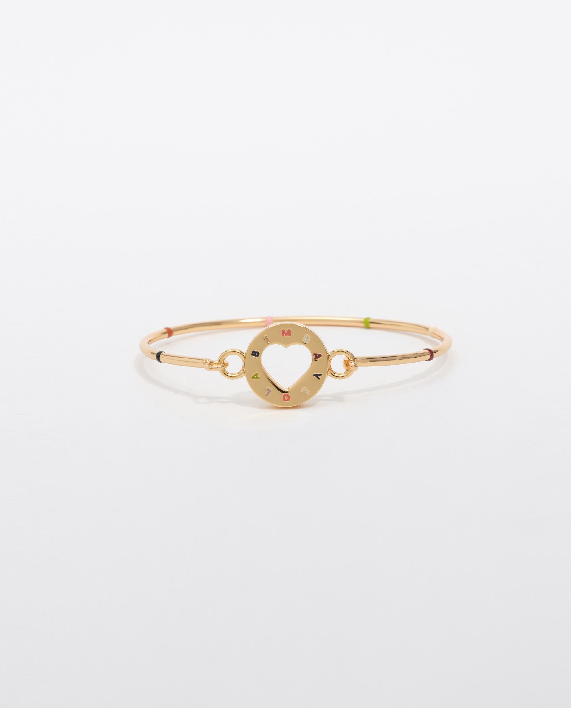 Pulsera rígida logo dorado Dourado-2