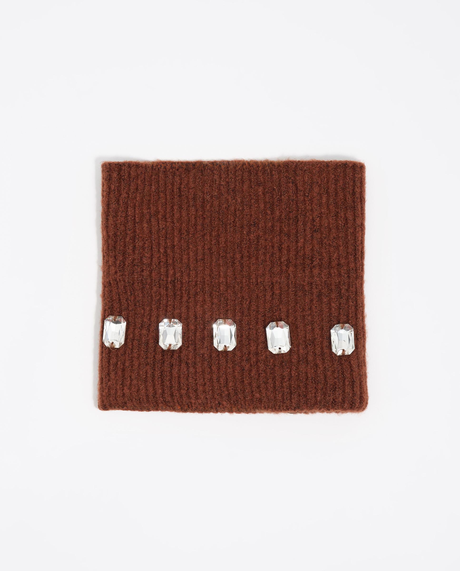 Imagem 0 de Bandolete de Malha com Cristais em Castanho