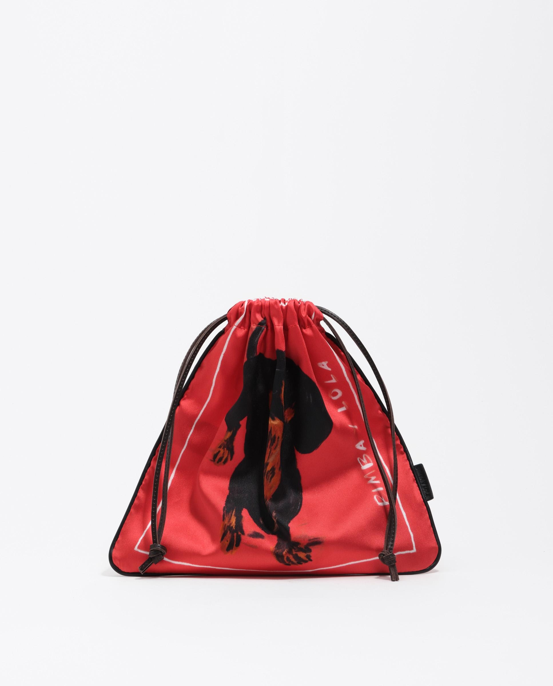 Mala de Mão Pouch Lenço Vermelho-1