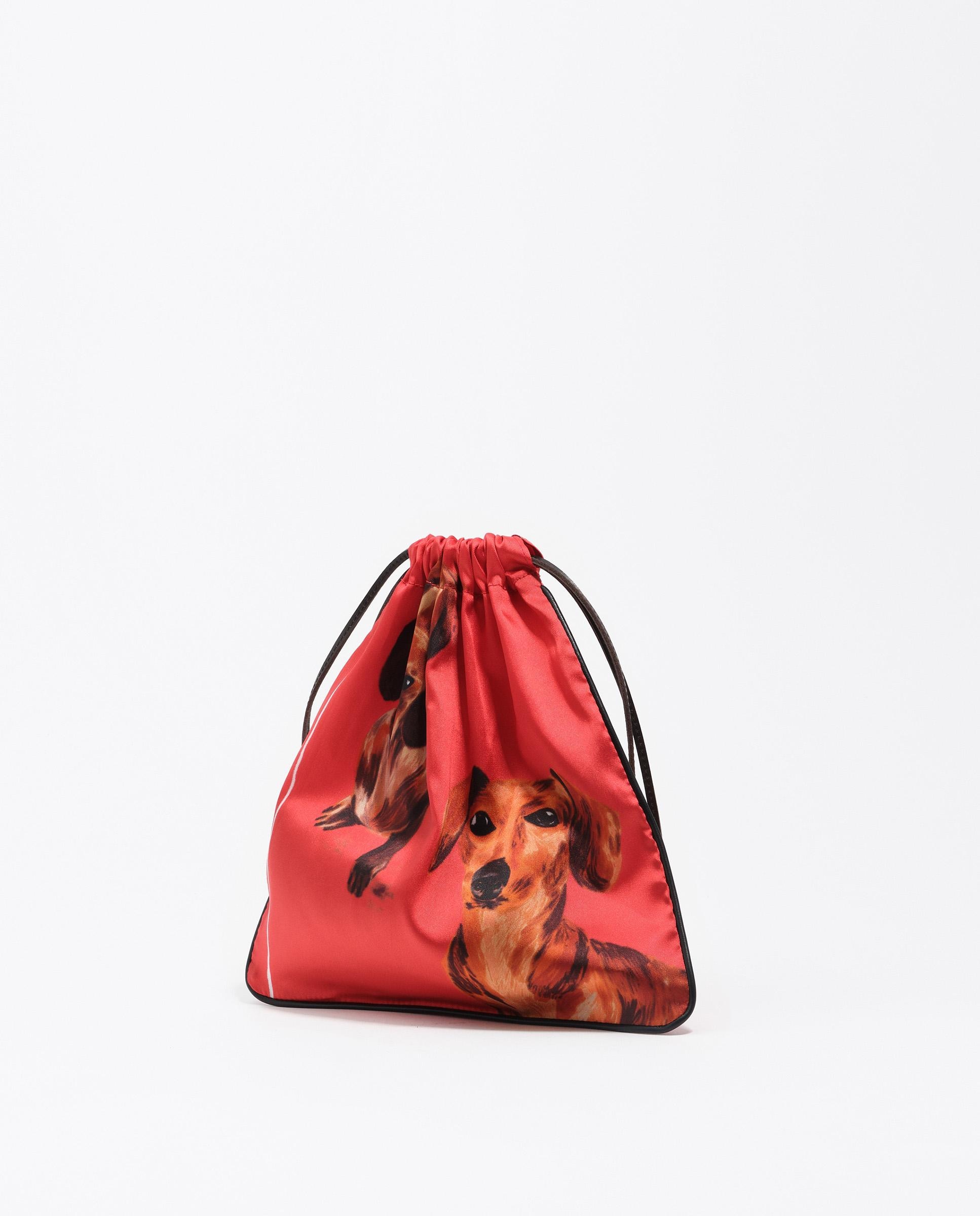 Mala de Mão Pouch Lenço Vermelho-4