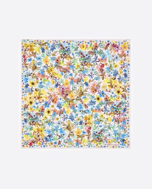 Imagem 0 de Lenço com Flores Acuarela