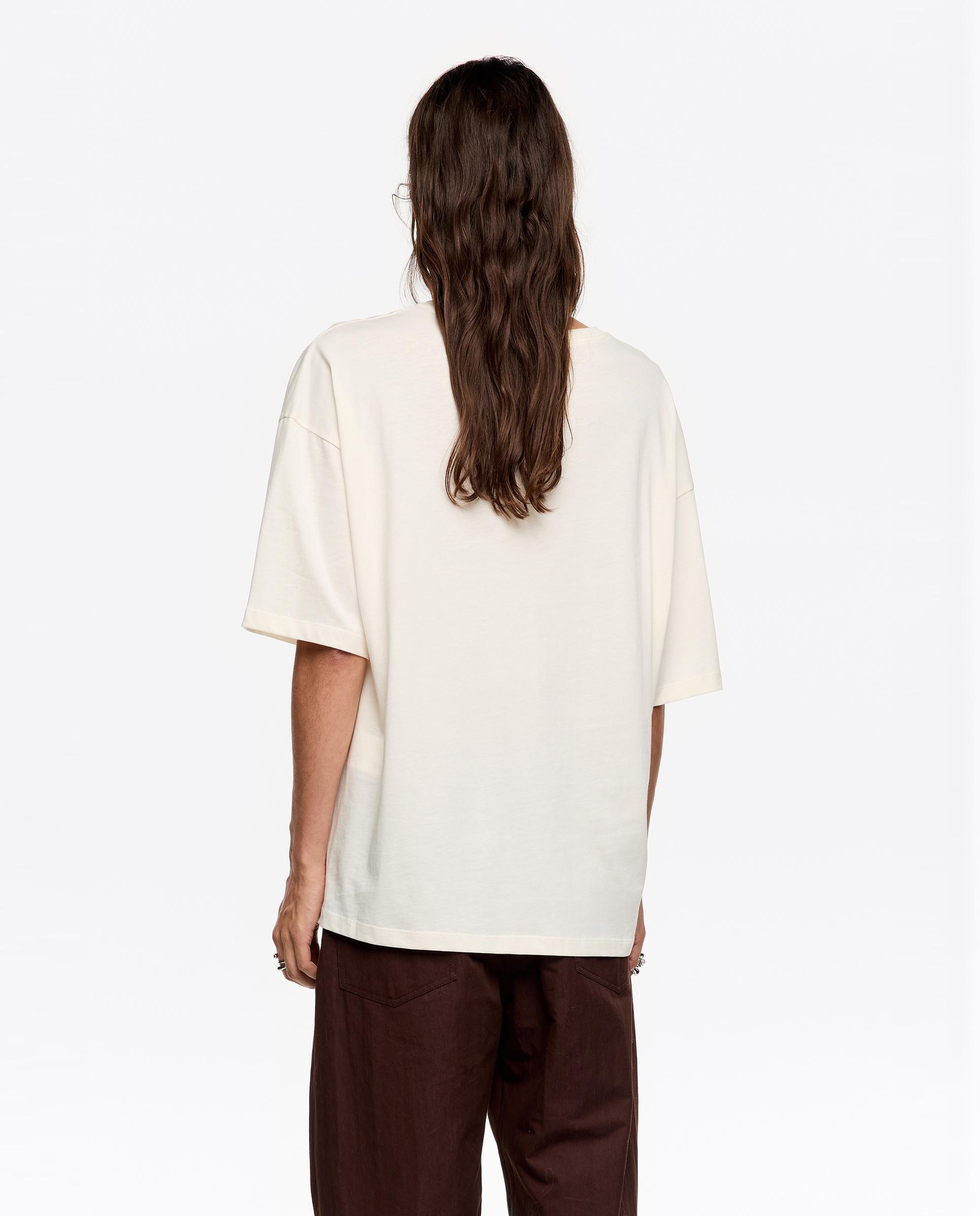 T-shirt Logo Carlino Marfim-3
