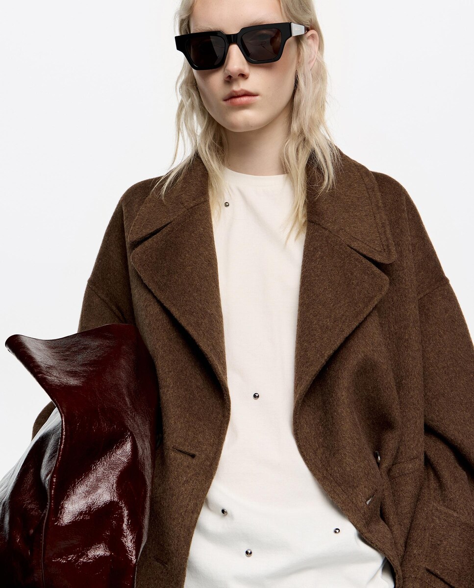 T-shirt em Algodão com Rebites Marfim-6